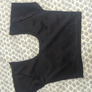 Elegant Black Crop Top